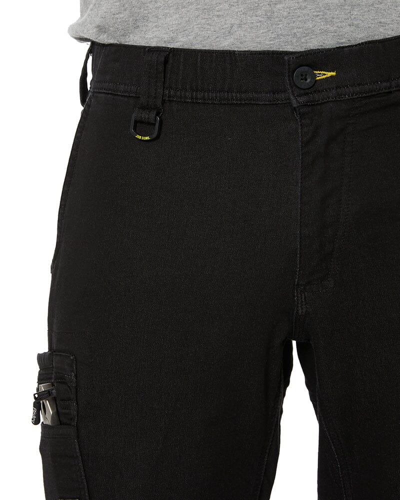 Flex and Move Stretch Denim Cargo Cuffed Pants - Black - Image 10