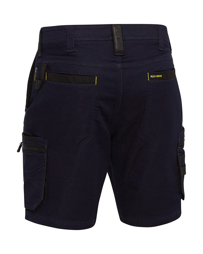 Flex and Move Stretch Denim Zip Cargo Shorts - Blue - Image 3