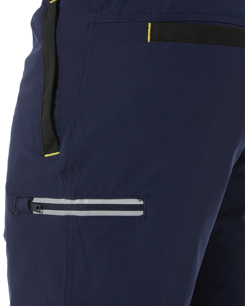 Flex and Move Tradie 4 Way Stretch Elastic Waist Cargo Short - Navy - Image 7