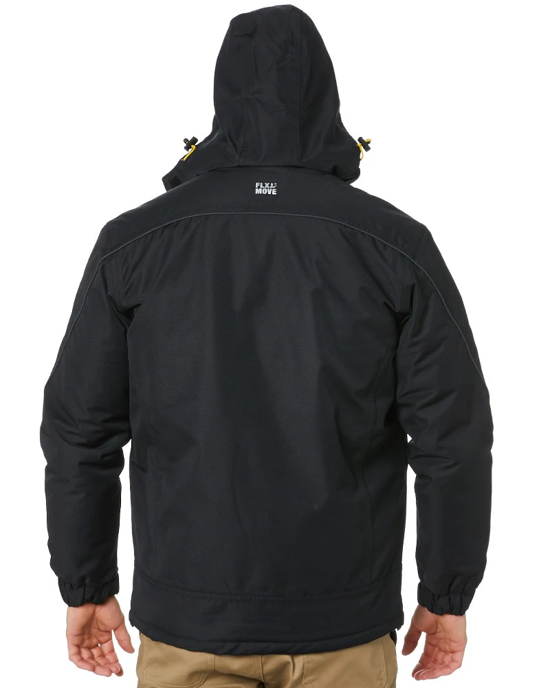 Flex and Move Heavy Duty Wet Weather Dobby Jacket - Black - Image 4