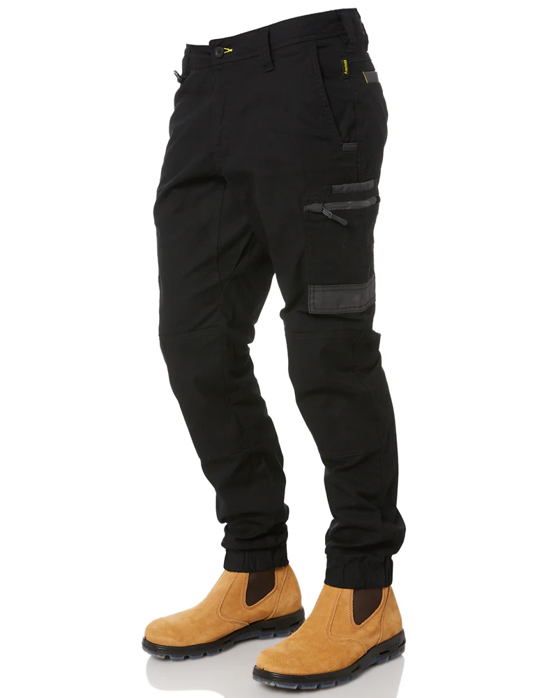 Flex and Move Stretch Cargo Cuffed Pants - Black - Image 3