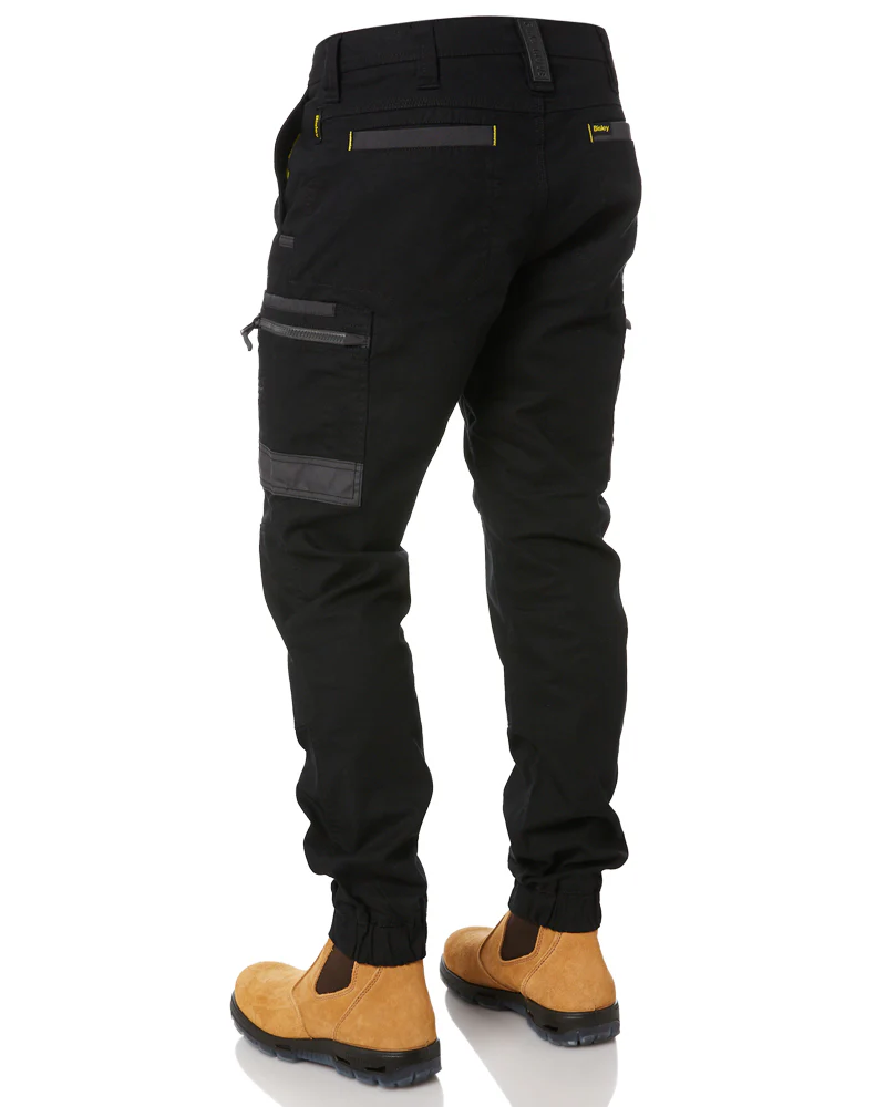 Flex and Move Stretch Cargo Cuffed Pants - Black - Image 4