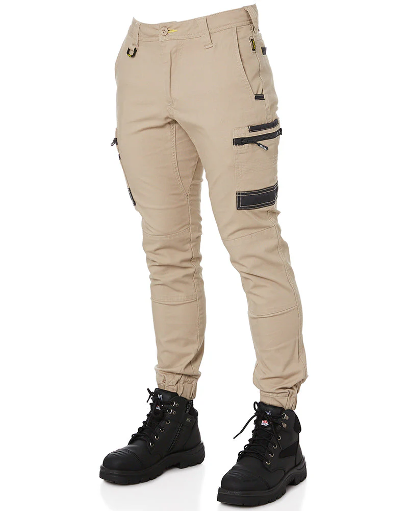 Flex and Move Stretch Cargo Cuffed Pants - Stone - Image 3