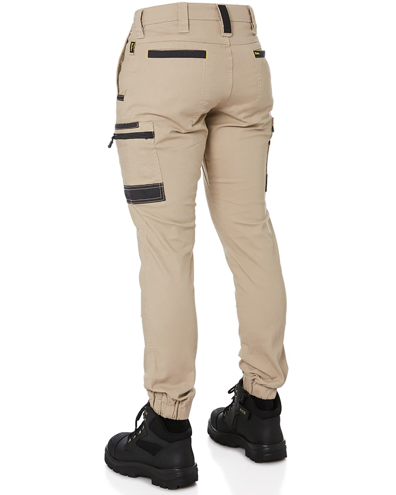 Flex and Move Stretch Cargo Cuffed Pants - Stone - Image 4
