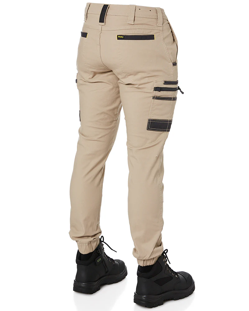 Flex and Move Stretch Cargo Cuffed Pants - Stone - Image 5