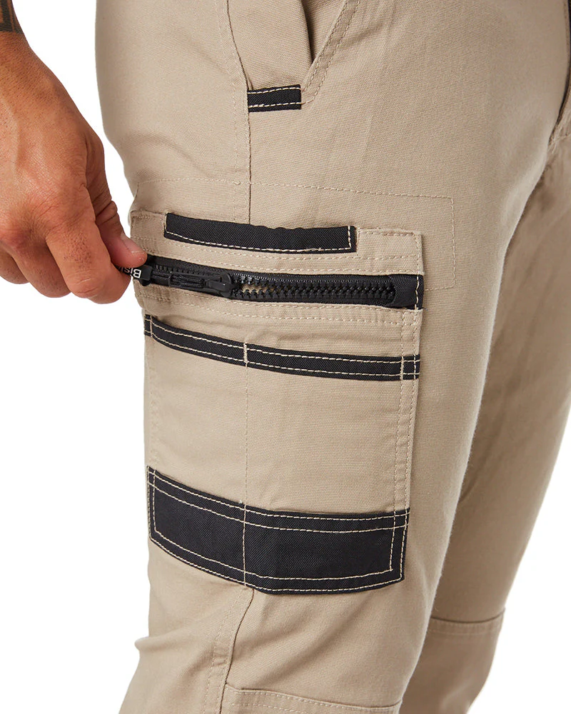 Flex and Move Stretch Cargo Cuffed Pants - Stone - Image 6