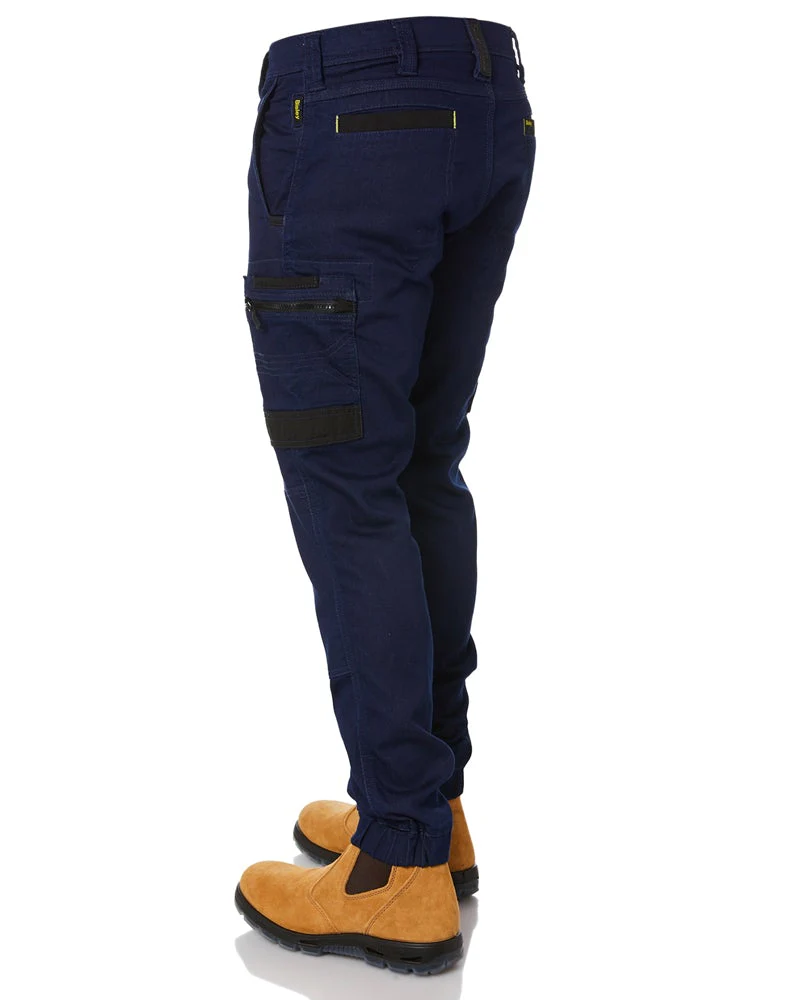 Flex and Move Stretch Denim Cargo Cuffed Pants - Denim - Image 4