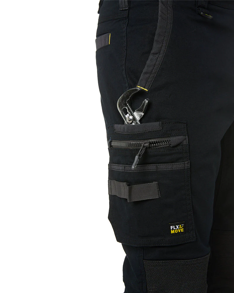 Flex and Move Stretch Utility Zip Cargo Pant - Black - Image 6
