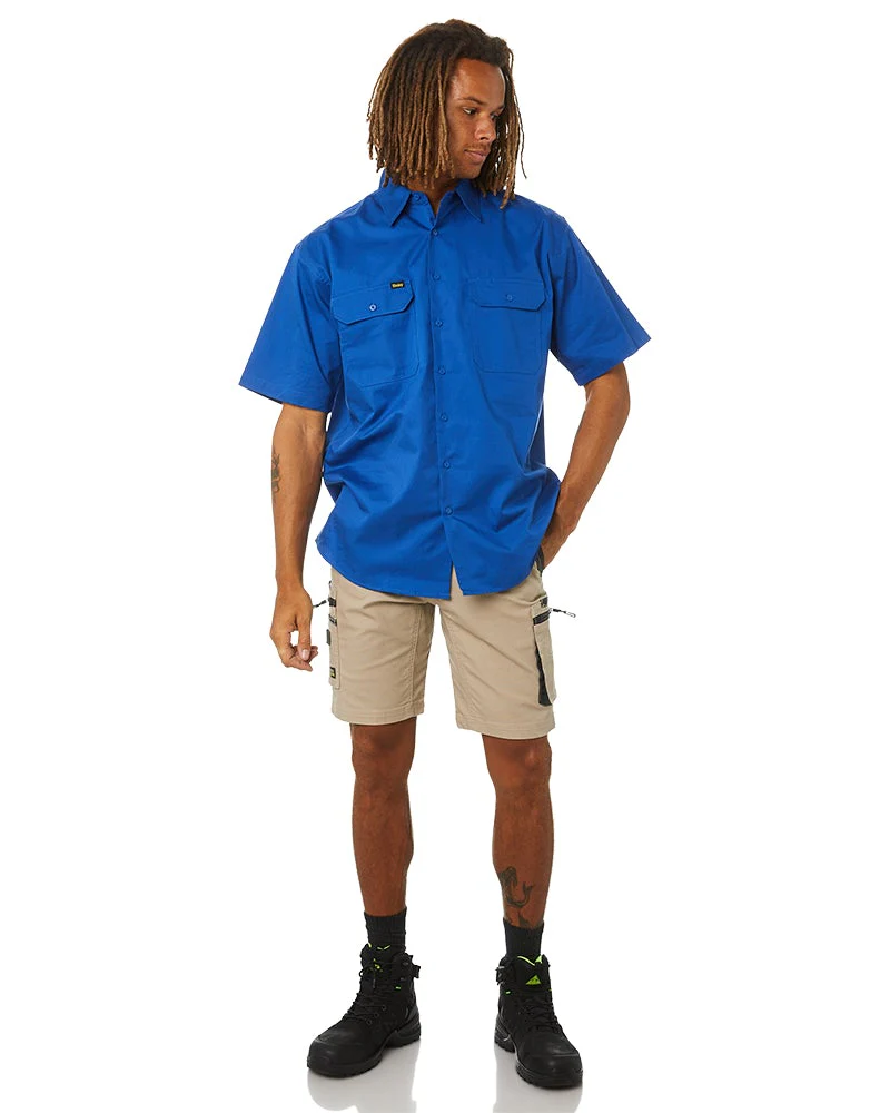 Flex and Move Stretch Canvas Utility Zip Cargo Short - Stone - Image 2