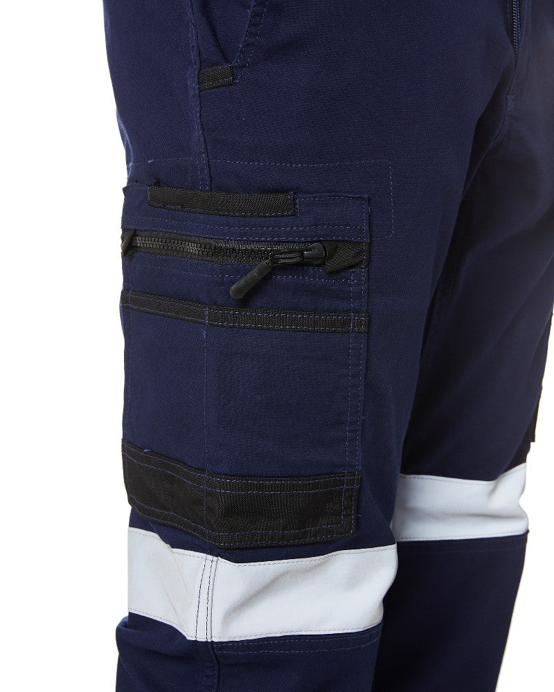 Flex and Move Taped Stretch Cargo Cuffed Pants - Navy - Image 6