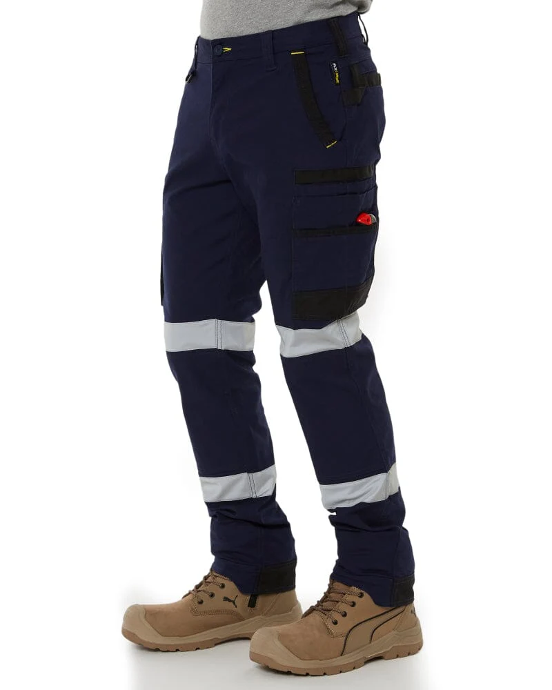 Flex and Move Taped Stretch Utility Cargo Pant - Navy - Image 3