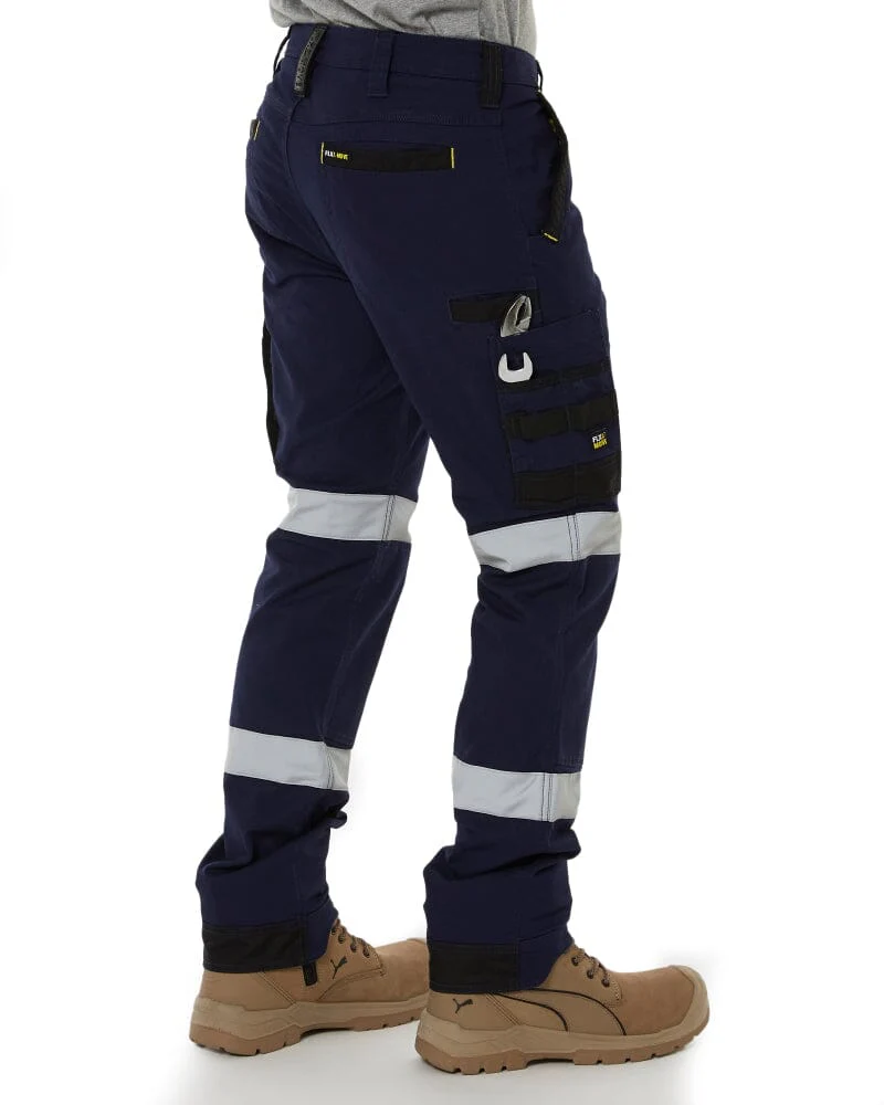 Flex and Move Taped Stretch Utility Cargo Pant - Navy - Image 5