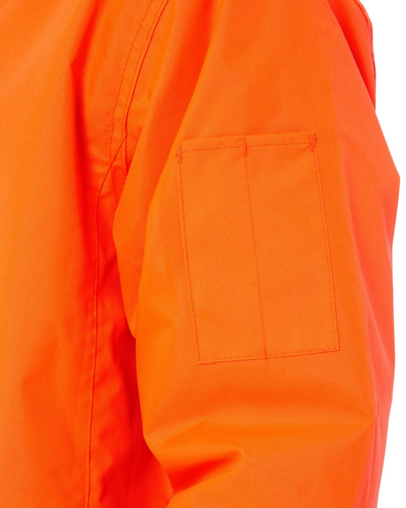 Hi Vis Bomber Jacket - Orange/Navy - Image 6