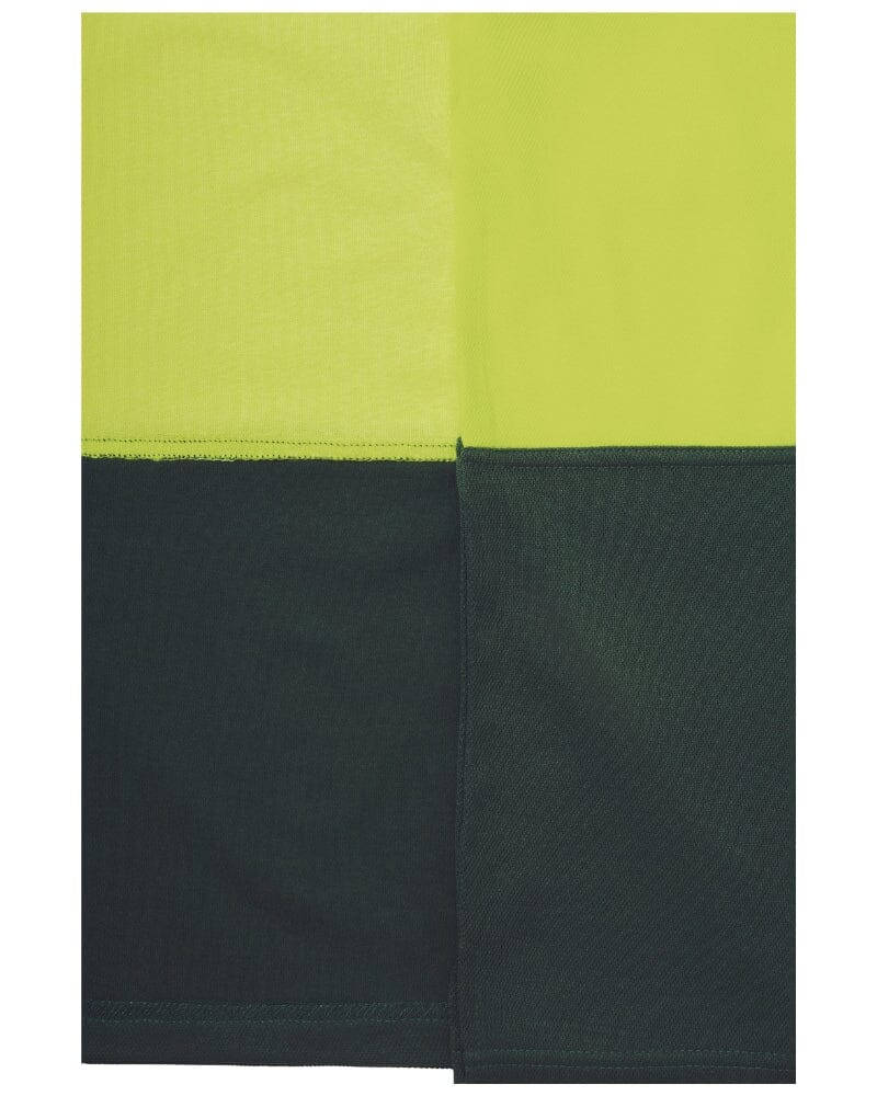 Hi Vis Short Sleeve Polo - Yellow/Bottle - Image 3
