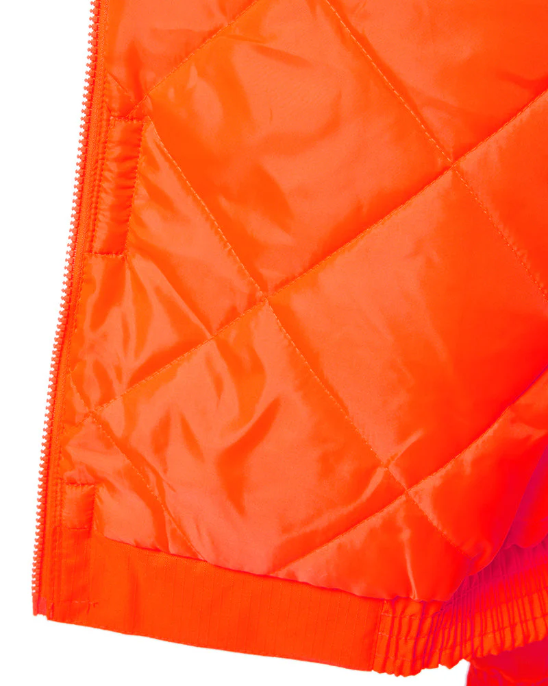 Hi Vis Taped Wet Weather Bomber Jacket - Orange - Image 7