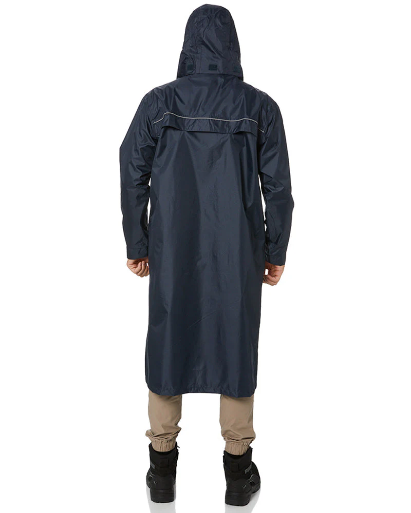 Long Rain Coat - Navy - Image 5