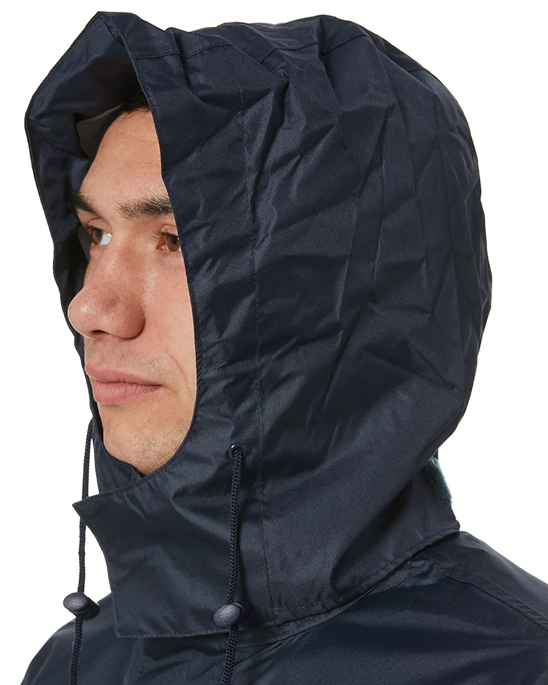 Long Rain Coat - Navy - Image 6