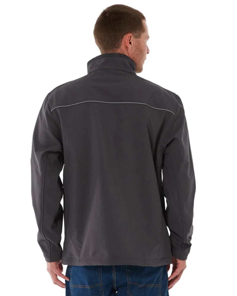 Mens Soft Shell Jacket - Charcoal - Image 4