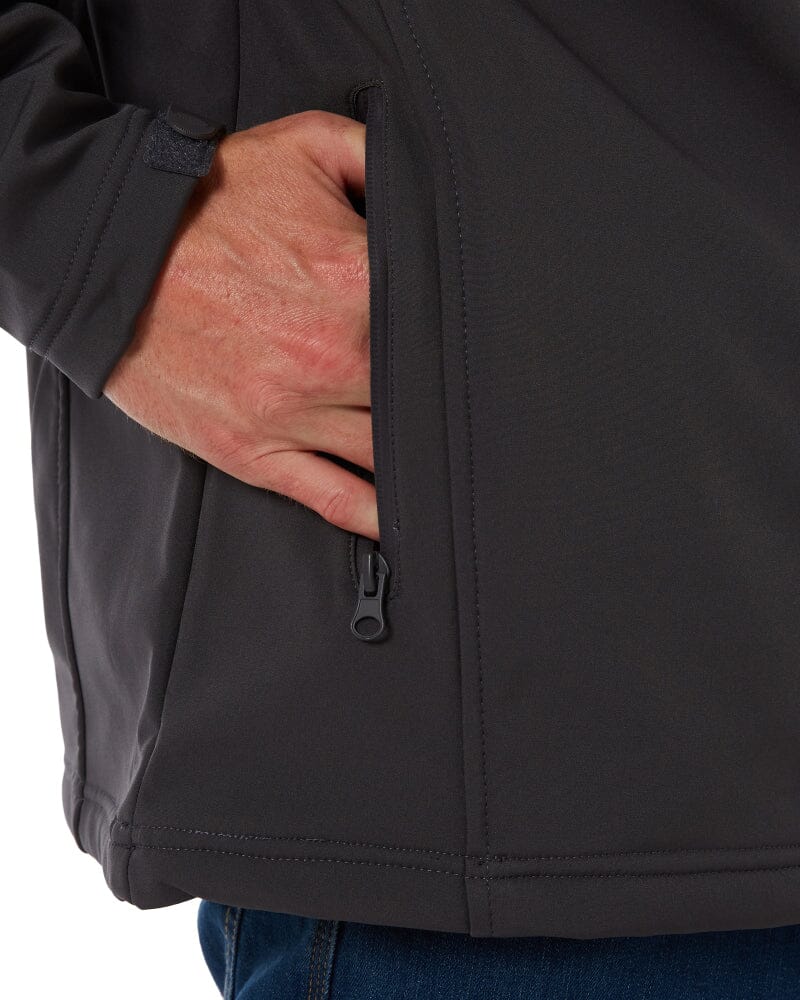 Mens Soft Shell Jacket - Charcoal - Image 7