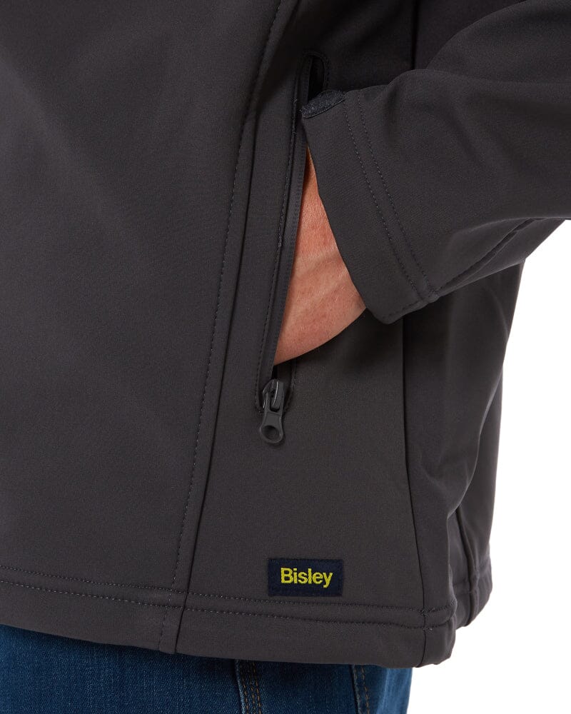 Mens Soft Shell Jacket - Charcoal - Image 9