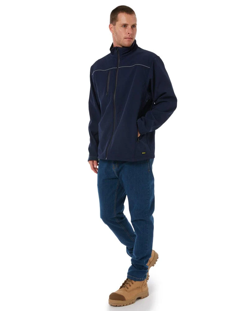Mens Soft Shell Jacket - Navy - Image 2