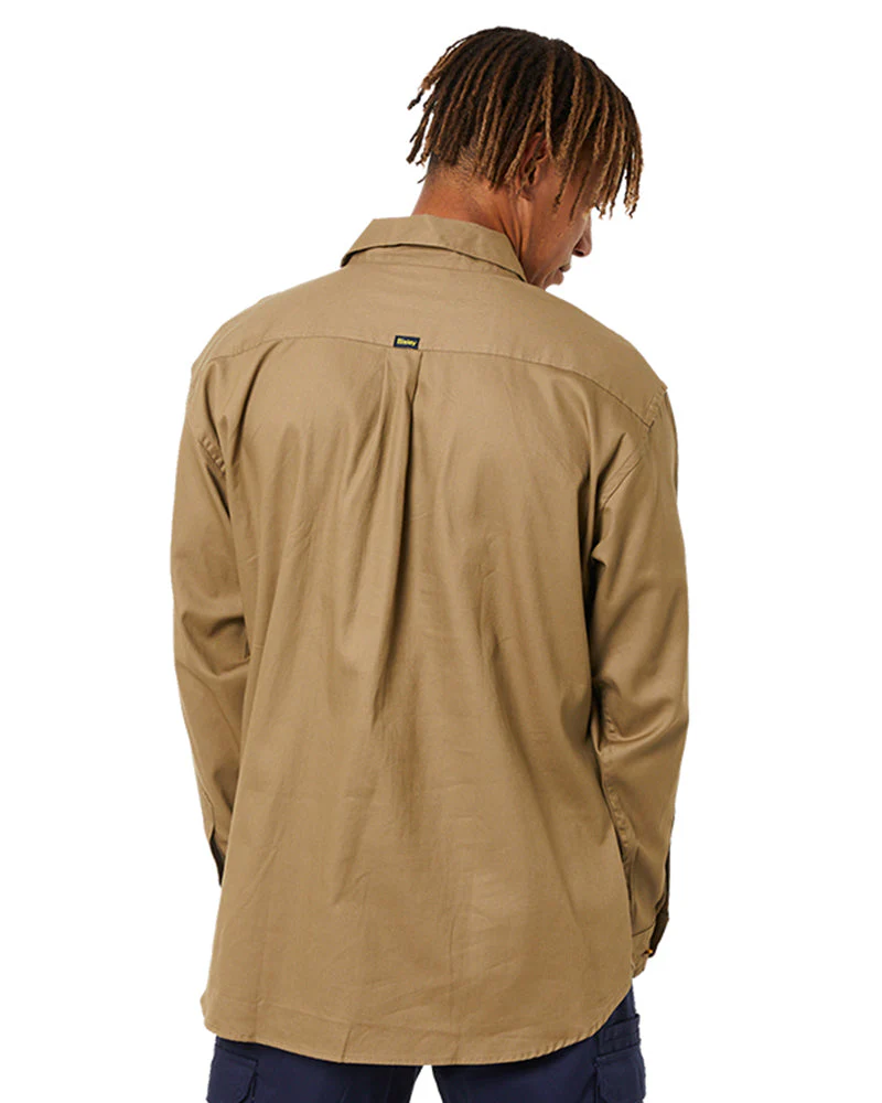 Original Cotton Drill LS Shirt - Khaki - Image 4
