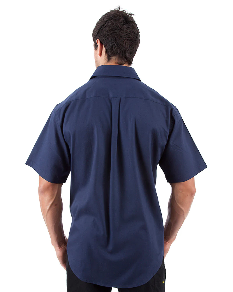 Original Cotton Drill SS Shirt - Navy - Image 3