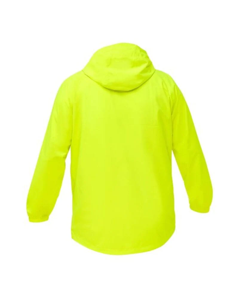 Packable Lightweight Ripstop Rain Jacket - Fluro Yellow - Image 2