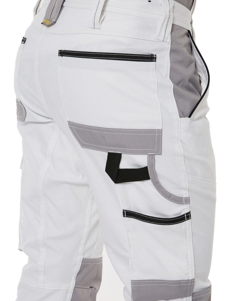 Painters Contrast Cargo Pants - White - Image 6