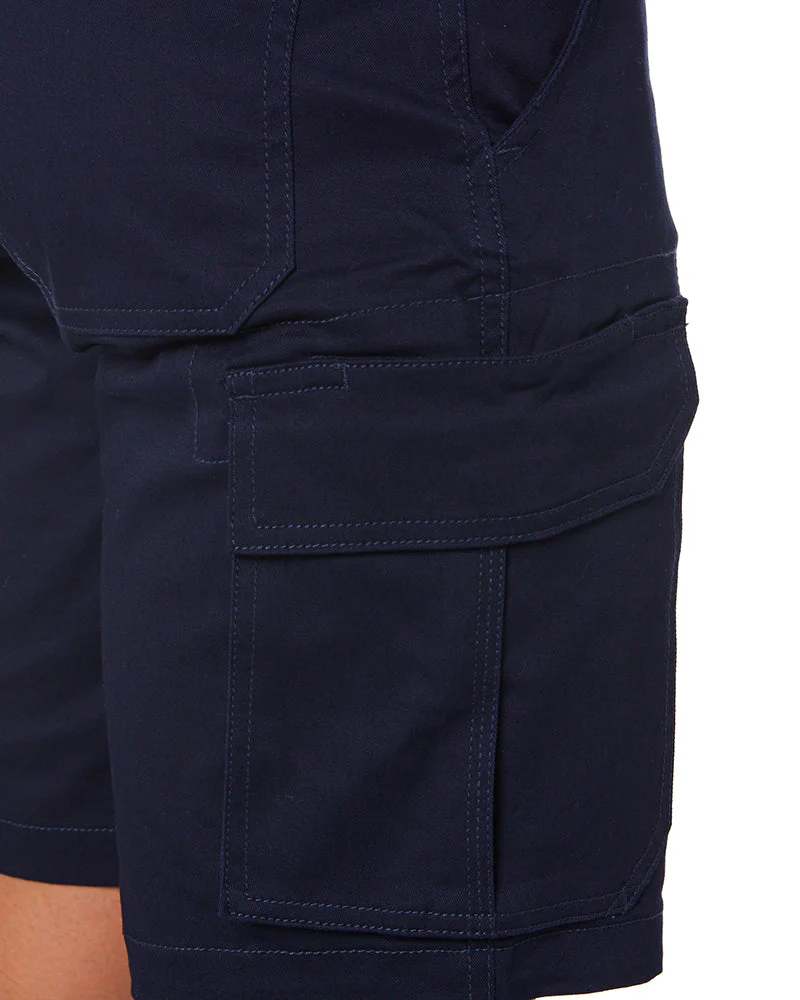 Stretch Cotton Cargo Short - Navy - Image 6