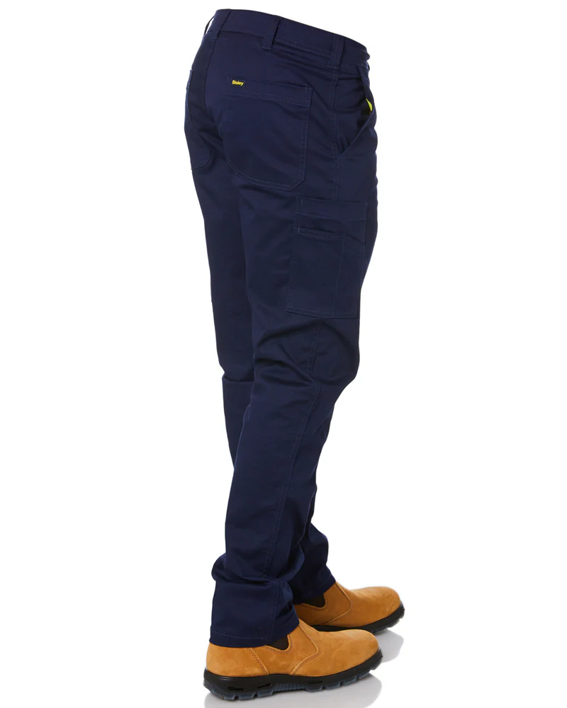 Stretch Cotton Drill Cargo Pants - Navy - Image 5