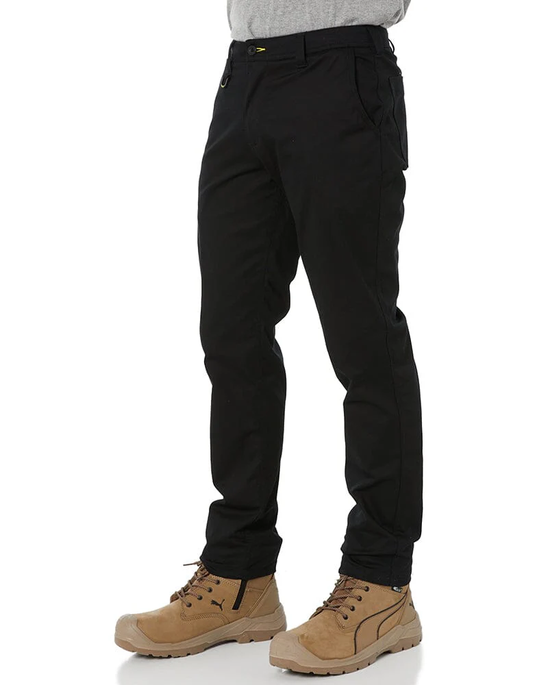 Stretch Cotton Drill Work Pants - Black - Image 3