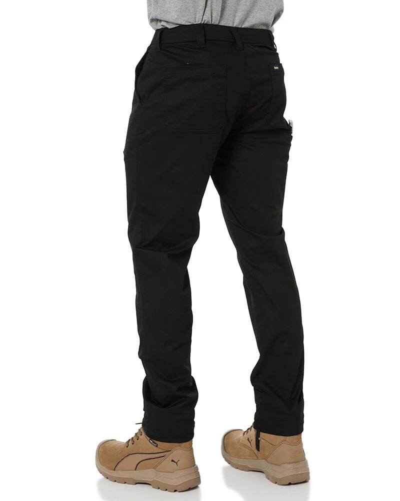 Stretch Cotton Drill Work Pants - Black - Image 4