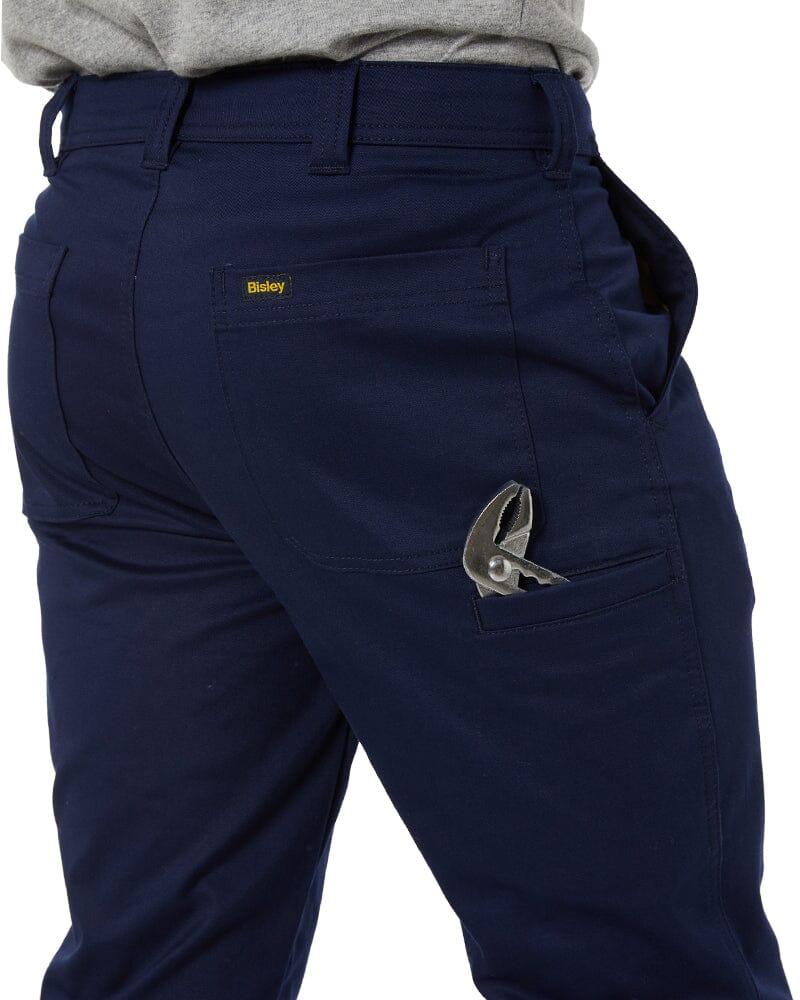 Stretch Cotton Drill Work Pants - Navy - Image 6