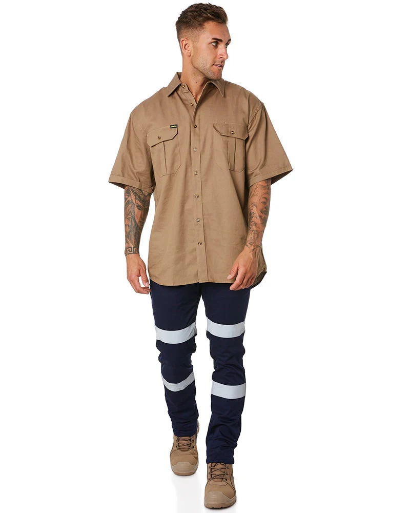 Taped Biomotion Stretch Cotton Drill Work Pants - Navy - Image 2