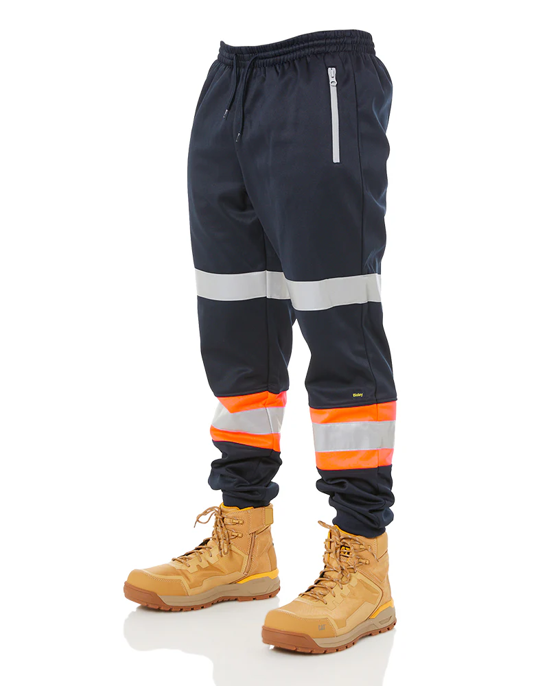 Taped Biomotion Track Pants - Orange/Navy - Image 3