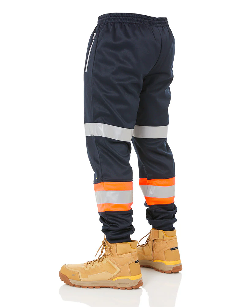 Taped Biomotion Track Pants - Orange/Navy - Image 4