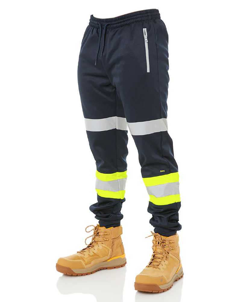 Taped Biomotion Track Pants - Yellow/Navy - Image 3
