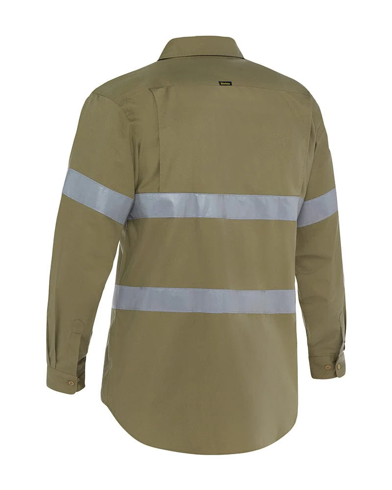 Taped Cool Lightweight LS Drill Shirt * - Khaki - Image 2