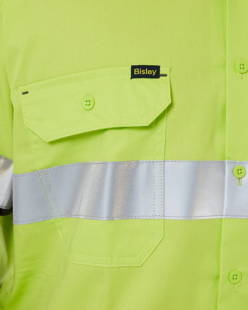 Taped Hi Vis Cool Lightweight LS Shirt - Lime/Charcoal - Image 5
