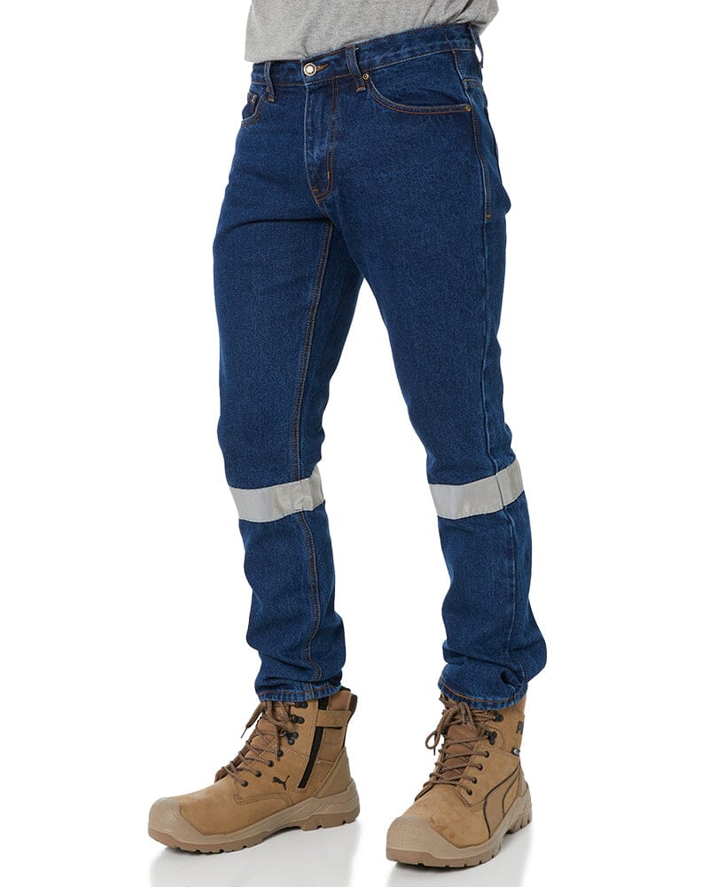 Taped Rough Rider Denim Jean - Navy - Image 3