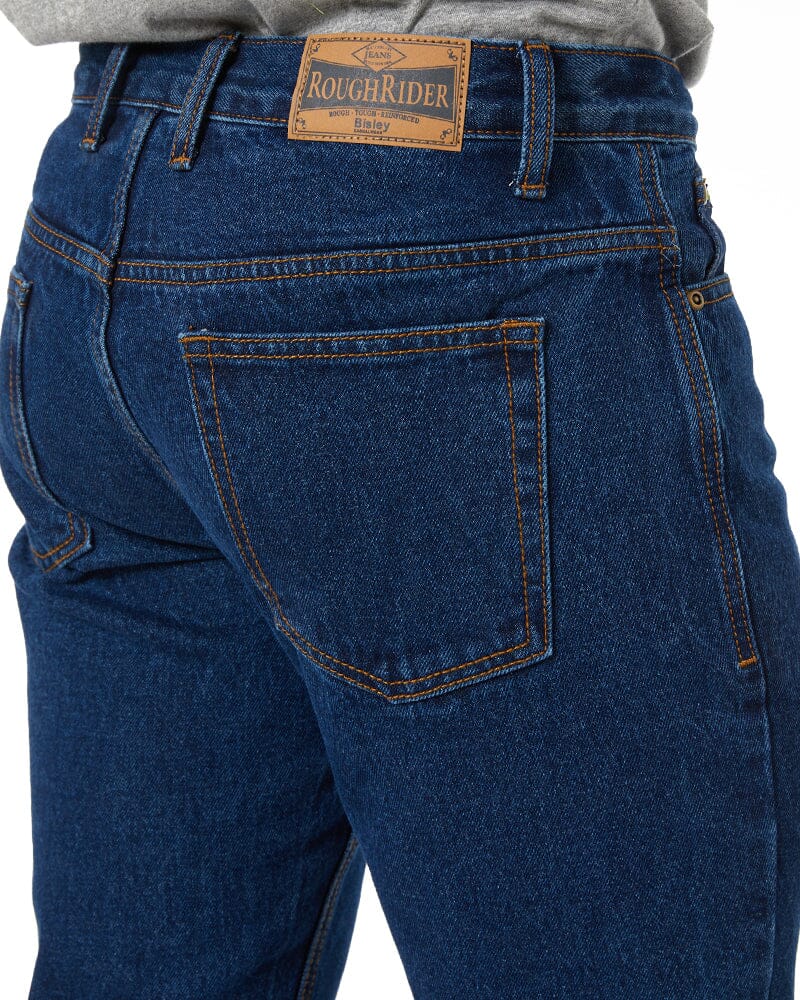Taped Rough Rider Denim Jean - Navy - Image 6