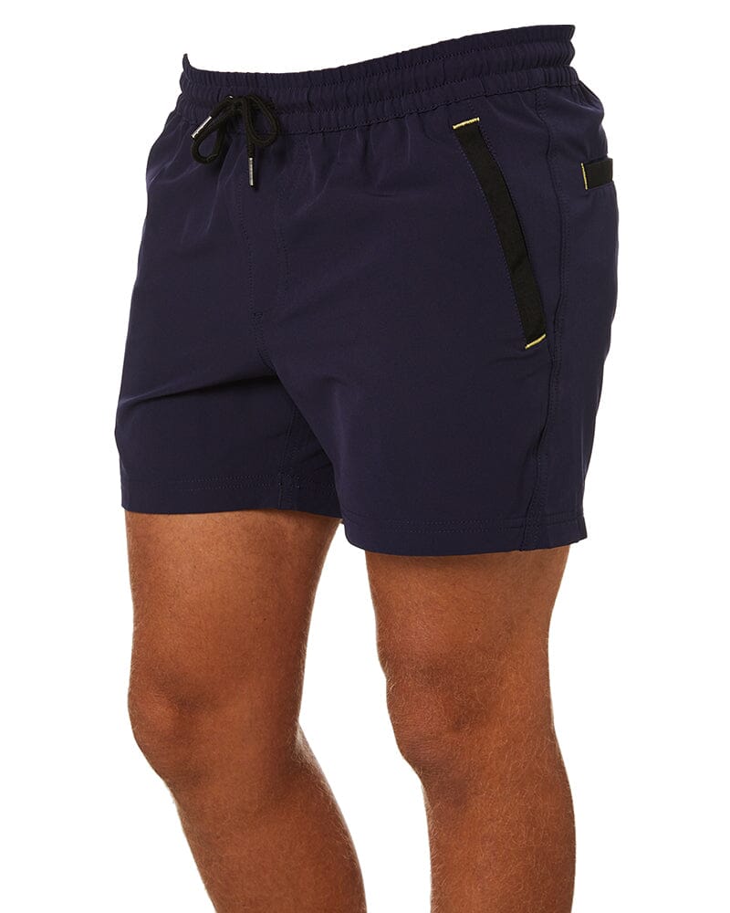 Tradies Flex And Move 4-Way Stretch Elastic Short 4 Value Pack - Navy - Image 4