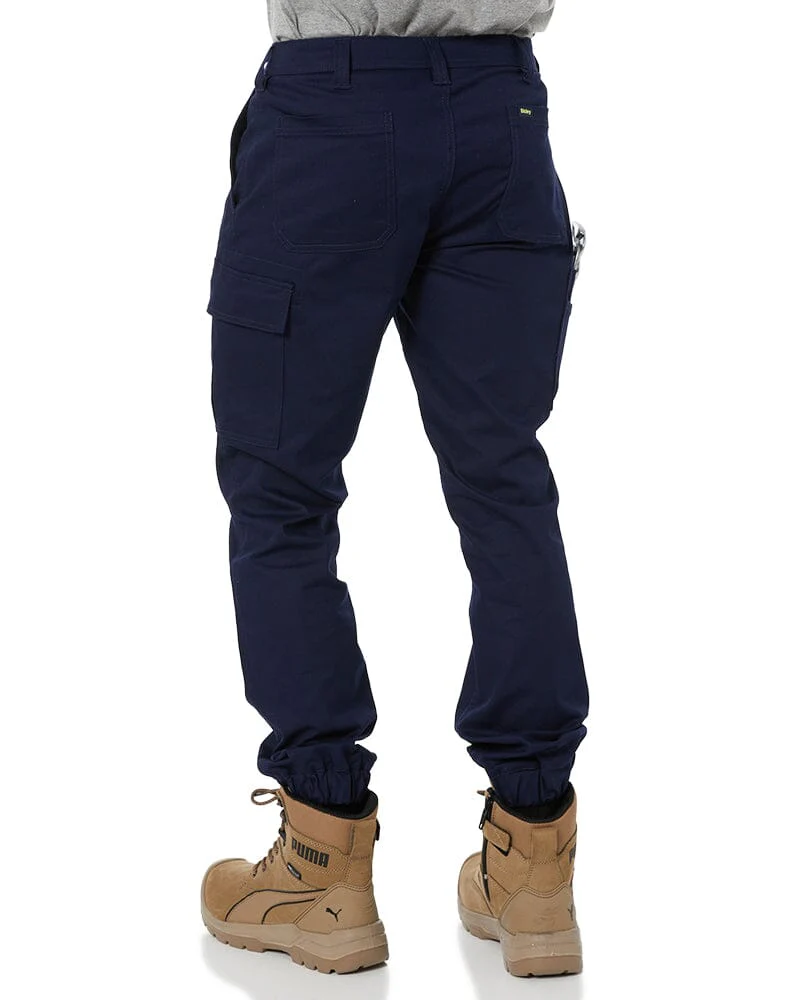Tradies Stretch Cotton Drill Cargo Cuffed Pants Value Pack - Navy - Image 4