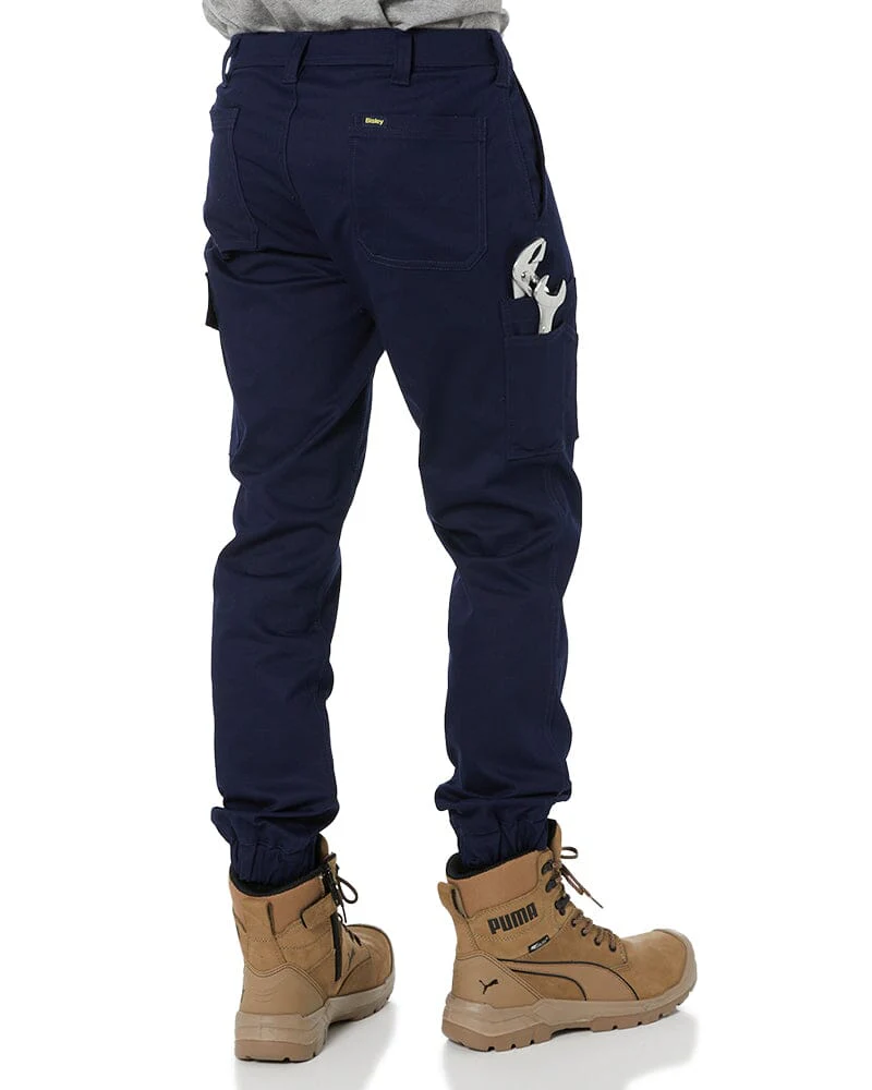 Tradies Stretch Cotton Drill Cargo Cuffed Pants Value Pack - Navy - Image 5