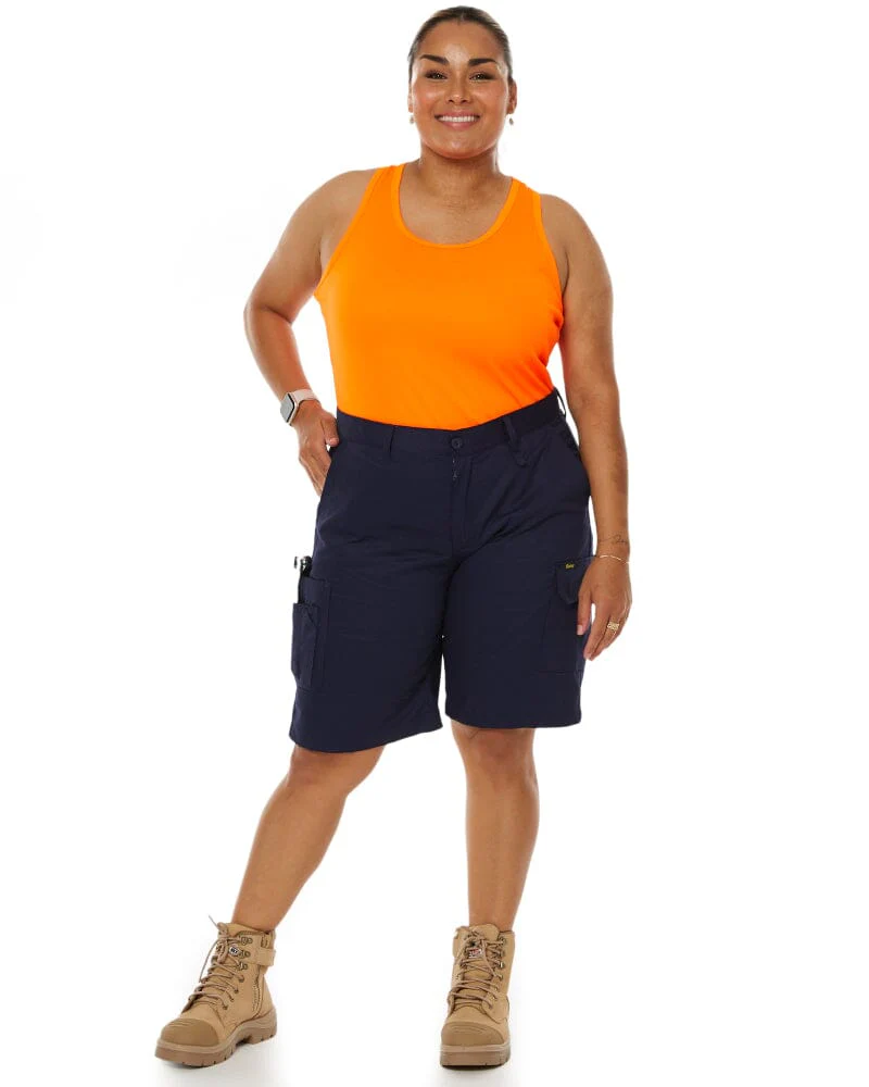 Womens Cool Light Weight Utility Short - Navy - Image 2