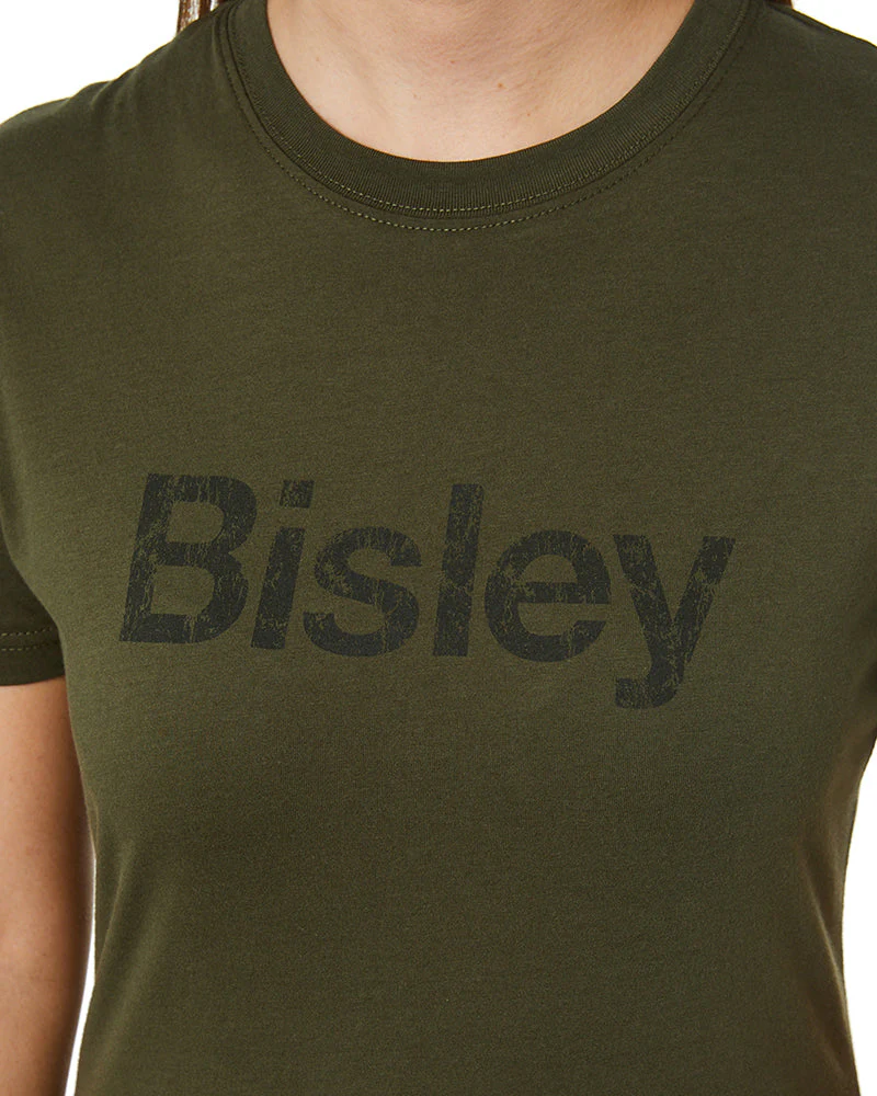 Women's Cotton Logo Tee - Army Green - Image 5
