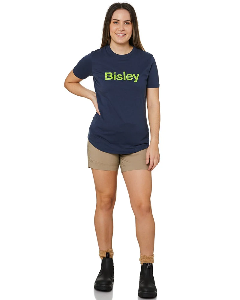Women's Cotton Logo Tee - Navy - Image 2