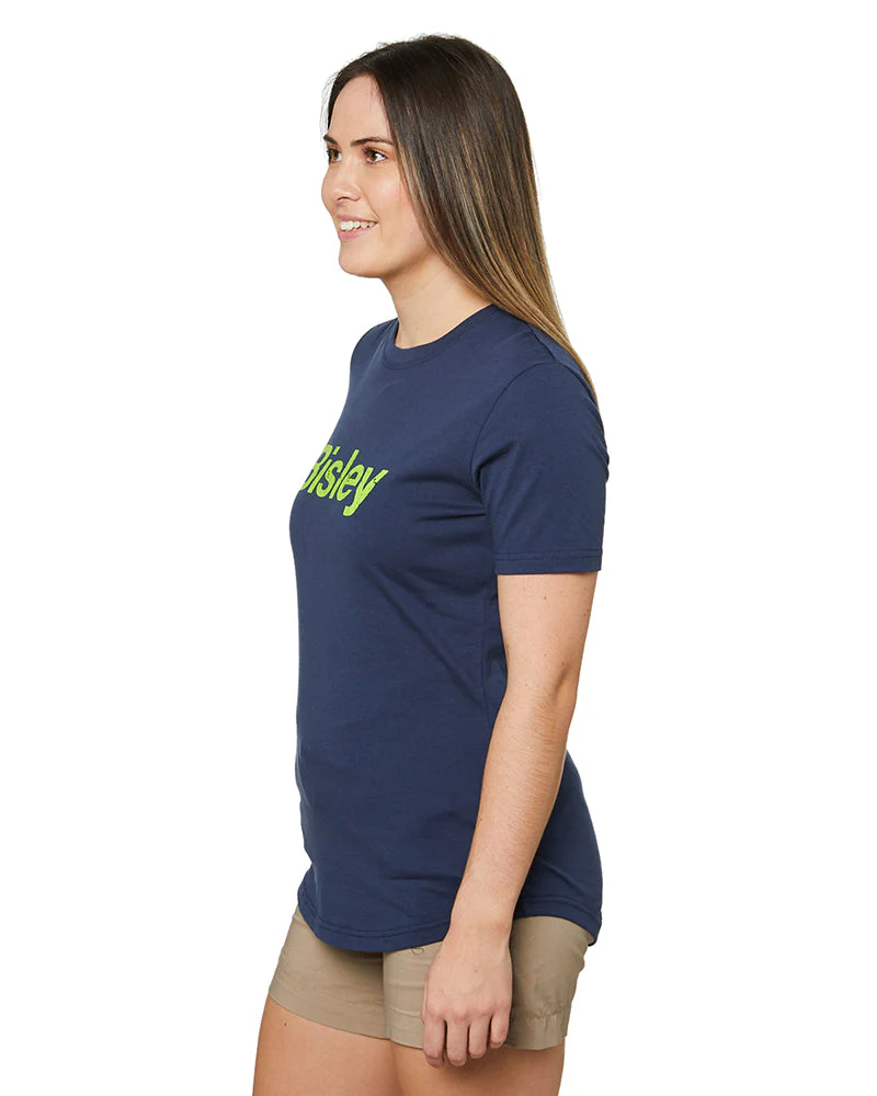Women's Cotton Logo Tee - Navy - Image 3