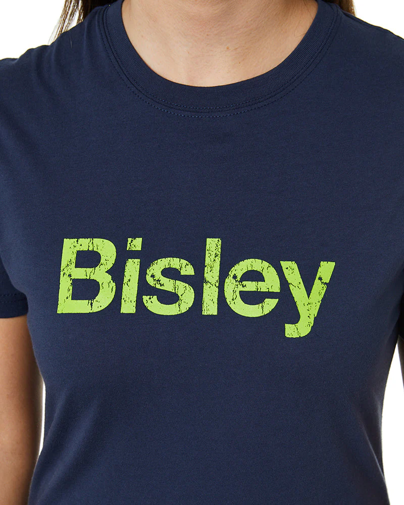 Women's Cotton Logo Tee - Navy - Image 5